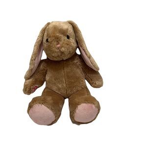 Build A Bear Bunny Rabbit 18" Floppy Pink Ears Nose Soft Tan BAB Plush Toy Stuff